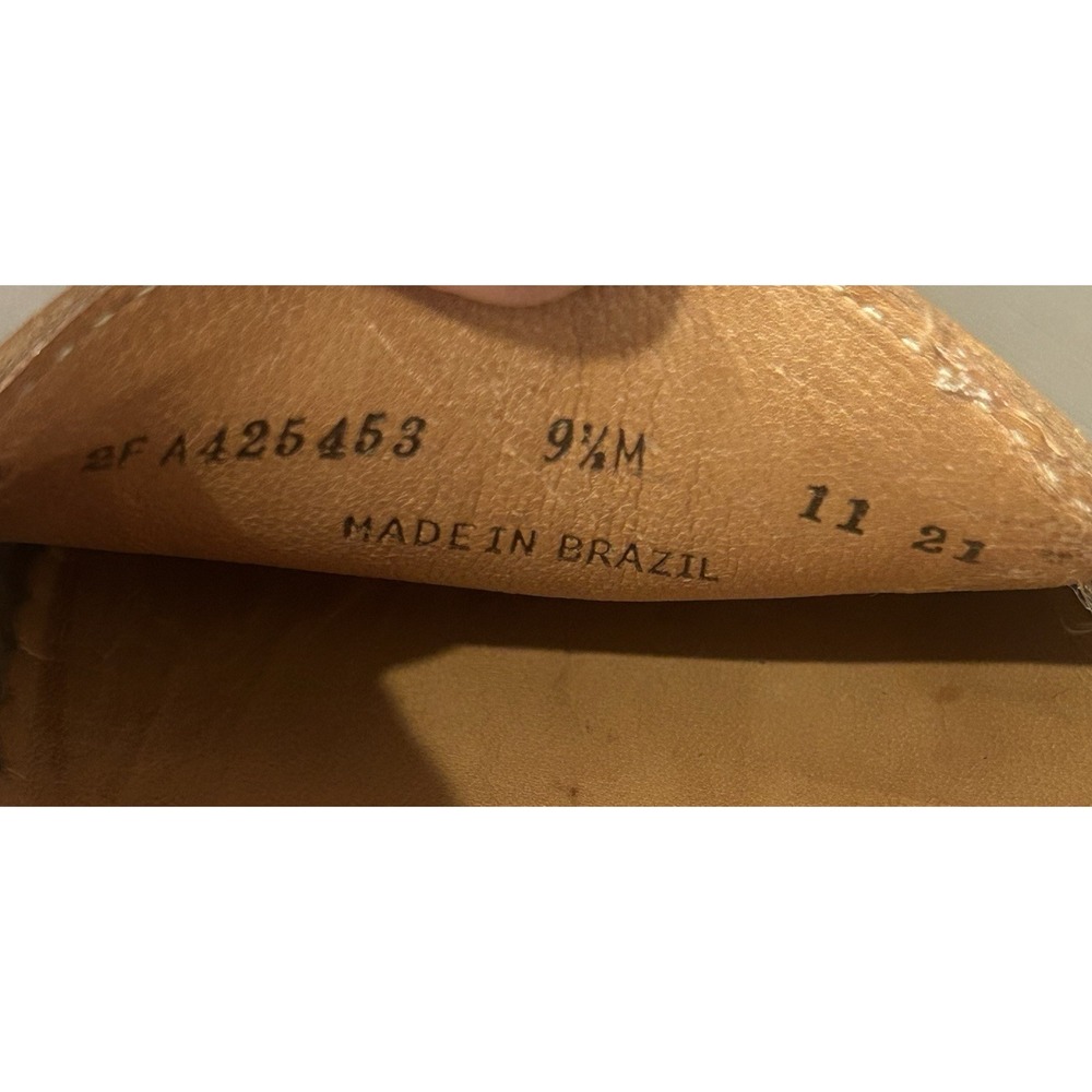 Fairmount Women 9.5M Cognac Pebbled Leather Driving Penny Loafers Made In Brazil - Picture 8 of 8